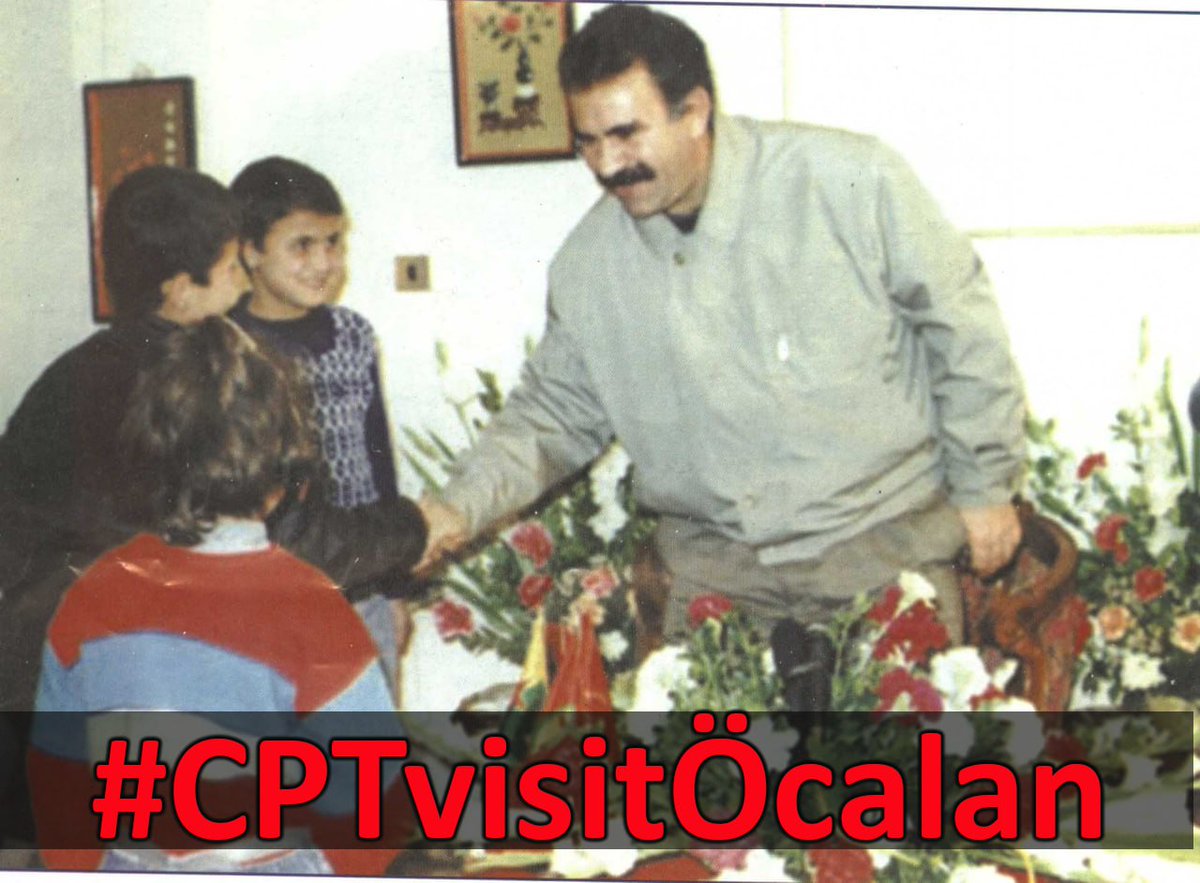 'The freedom of Kurdish People's Leader Abdullah Öcalan will put an end to conflicts in the region.    

#CPTvisitÖcalan