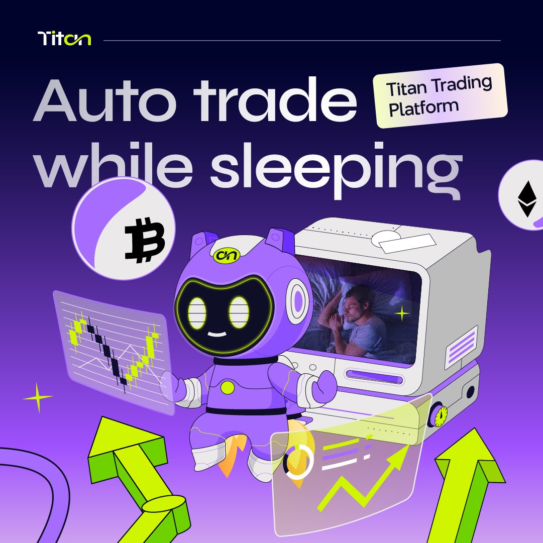🌙 Fun Fact: The most active time in the market is when you're sleeping 😴 😭️How many times have you woken up only to find out you got liquidated while sleeping? 🛡 But fear not! Our sleepless #Titan bots are here to help! They never sleep, always working to safeguard your…