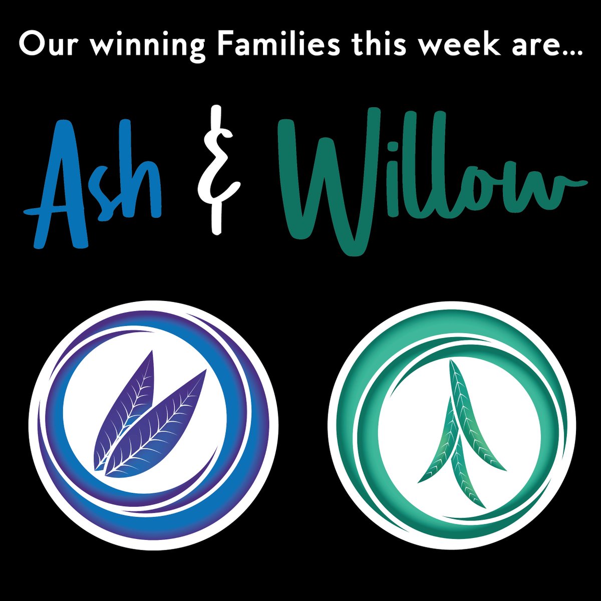 Our winning Families this week are... Ash and Willow as our joint winners! 👏 Who will be our winners next week? 🤔