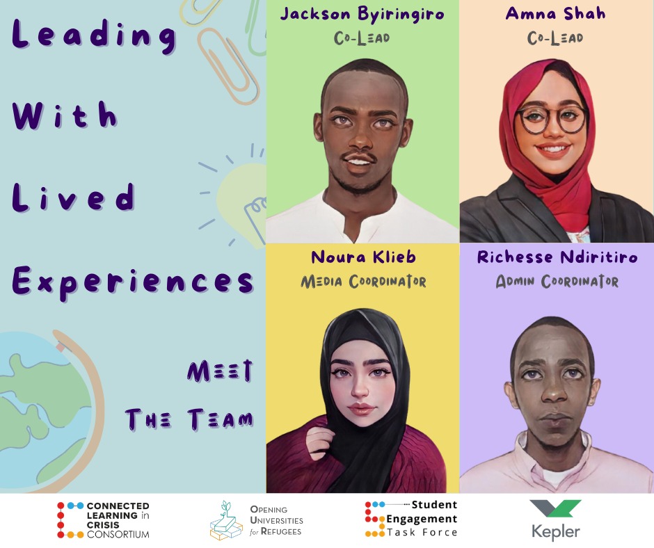 Meet the passionate team behind "Leading with Lived Experiences: Refugee Voices Shaping Higher Education's Future"! This project, led by Opening Universities for Refugees (OUR) , SETF, CLCC , &amp; Kepler , addresses the gap between refugee needs and university resources. 🎓