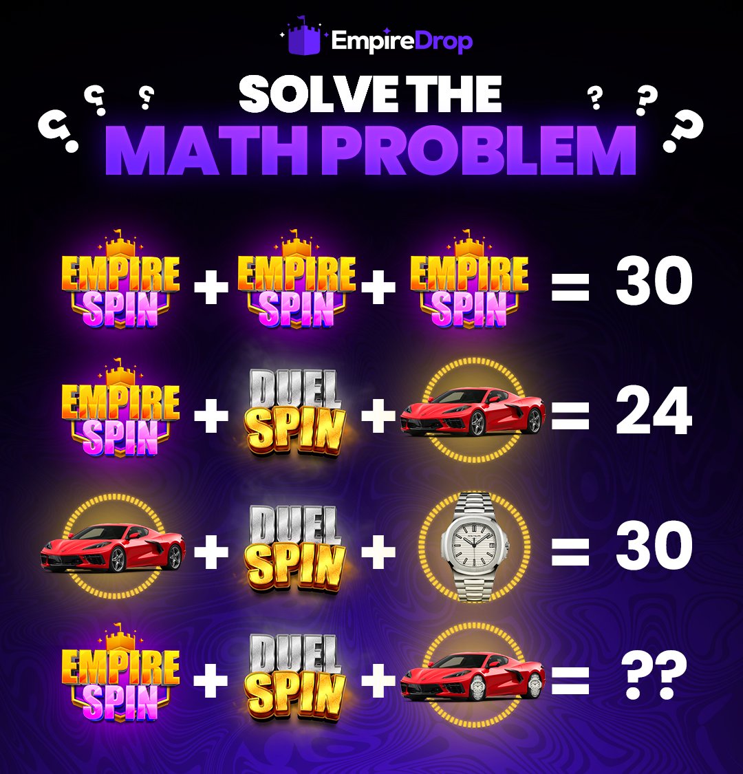 TIME FOR A MATH PROBLEM 😎

Can you solve it?🧠 You have 24 hours ⏳

I will award 2 correct answers in the replies $20 each!