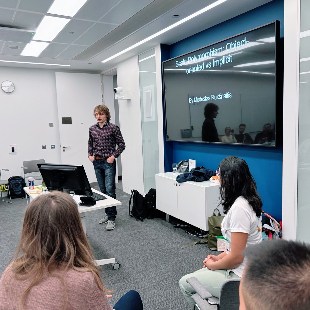 Thank you for attending yesterday's London Scala Talks! Thanks go to Morgan Stanley for having us and to our sponsors <a href="/ScalaJobsDev/">Scala Jobs</a> and <a href="/VirtusLab/">VirtusLab</a>. Special thanks go to our awesome speakers <a href="/DanielaSfregola/">Daniela Sfregola</a>, Valerie Saunders-Duncan and Modestas Ruksnaitis. See you next time!