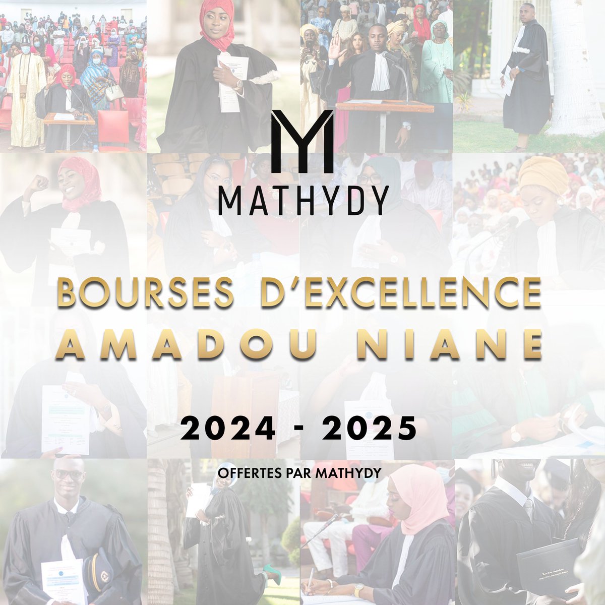 Parce que nous sommes convaincus que l'excellence académique est le socle sur lequel une nation doit bâtir son futur, nous lançons le programme de Bourses d'Excellence Amadou Niane au Sénégal. Plus d'infos sur mathydy.com/bourses ! #mathydy