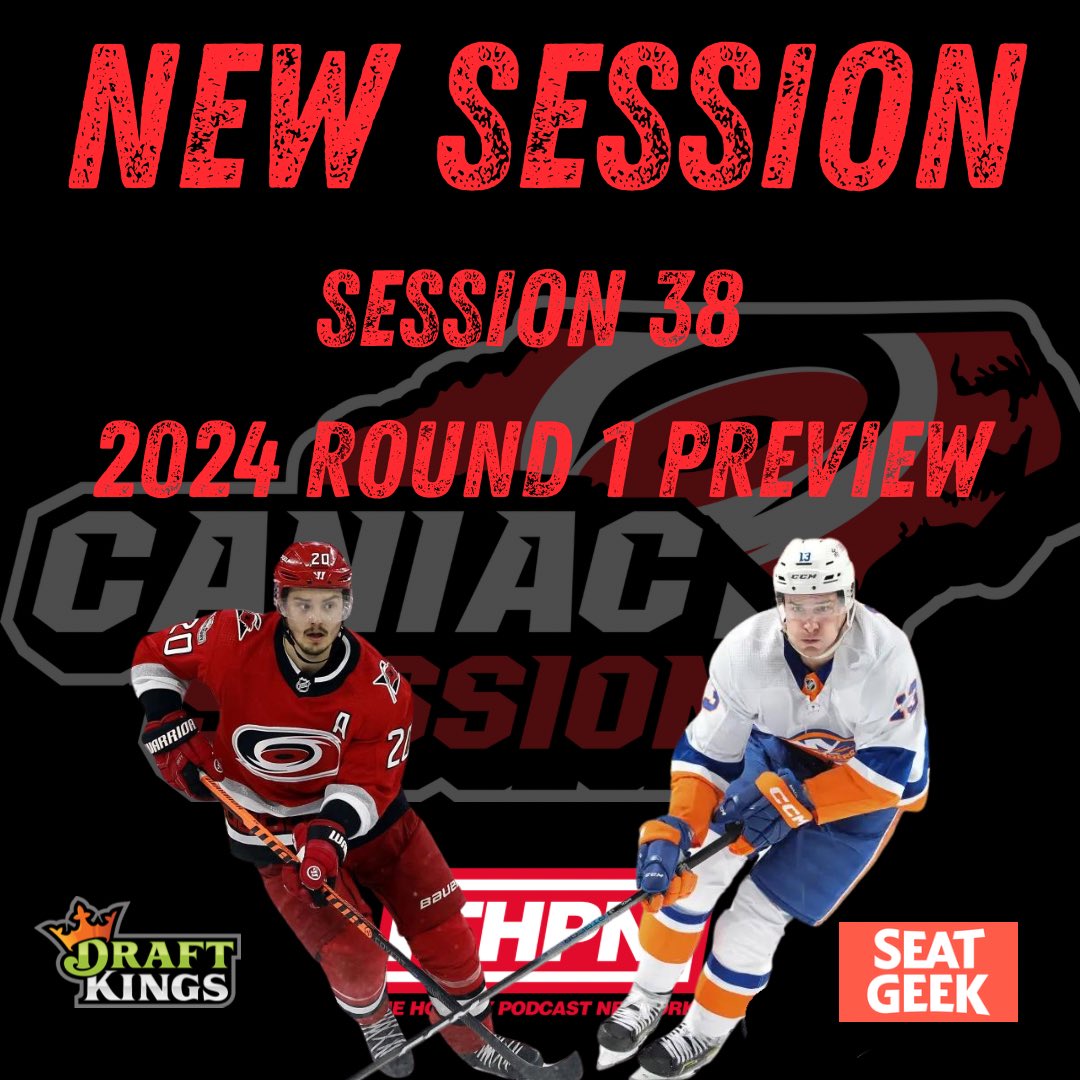 🚨SESSION 38🚨

🎧➡️ linktr.ee/caniacsessions
👀➡️ youtube.com/@CaniacSession…

🎙️Round 1 Preview - #CauseChaos vs. #Isles 
🎙️Joined by Mikey from @bardownbreakdwn & @IslesMeetups / @islesmeetup_clt 

@hockeypodnet #THPN 

@DraftKings Promo: THPN
@SeatGeek Promo: CaniacSessions