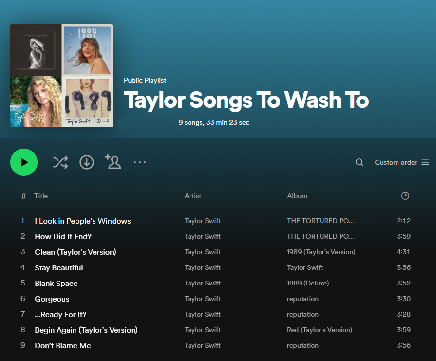 Our washers are excited for the new Taylor album dropping today 💦 Anything you'd add to this playlist?