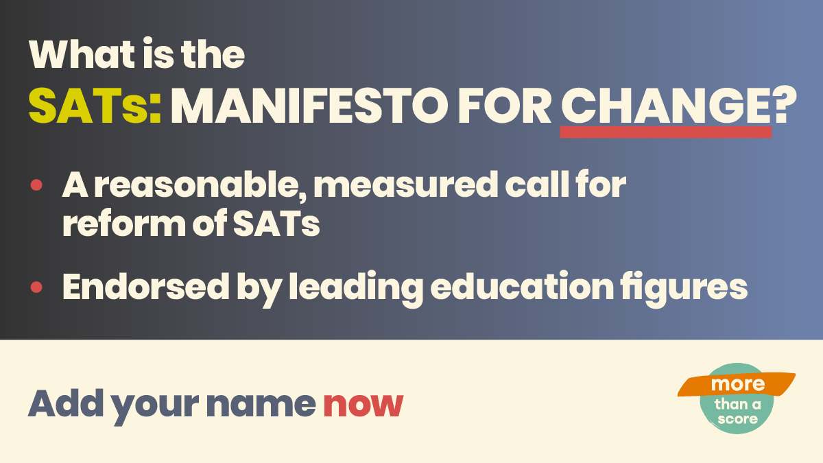 🔸Substantial reform of primary assessment & accountability 🔸An independent expert, peer-led review 🔸Pause SATs in the meantime 🔸Prioritise children’s learning and achievements School leaders, add your name ➡️ tinyurl.com/SATsManifesto