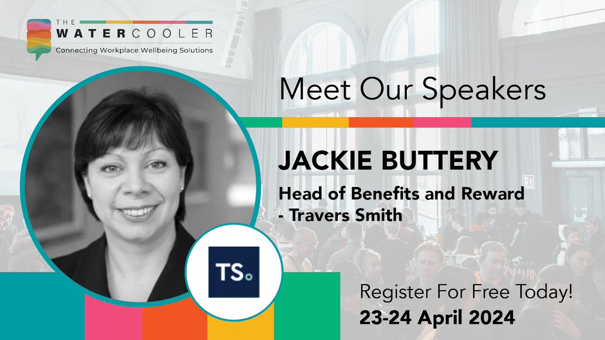 📢 Jackie Buttery, Head of Benefits at Travers Smith LLP, will be sharing her expertise at The Watercooler. With two decades in payroll, pensions, & employee wellbeing, her insights are gold! Reserve your spot now👇 watercoolerevent.com #HR #Rewards #EmployeeEngagement