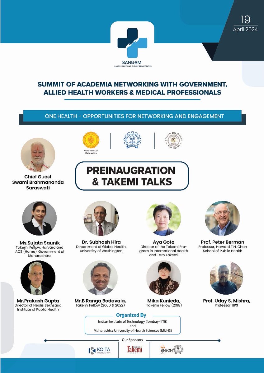 As we gear up for hosting #SANGAM2024 ⁦@iitbombay⁩, we look forward to the pre-inaugural session featuring special talks by eminent speakers and ⁦@HarvardTakemi⁩ fellows ⁦@TakemiIndia⁩ ⁦@ssaunik⁩ ⁦⁦⁦@Sangam202337317⁩ sangamsociety.in