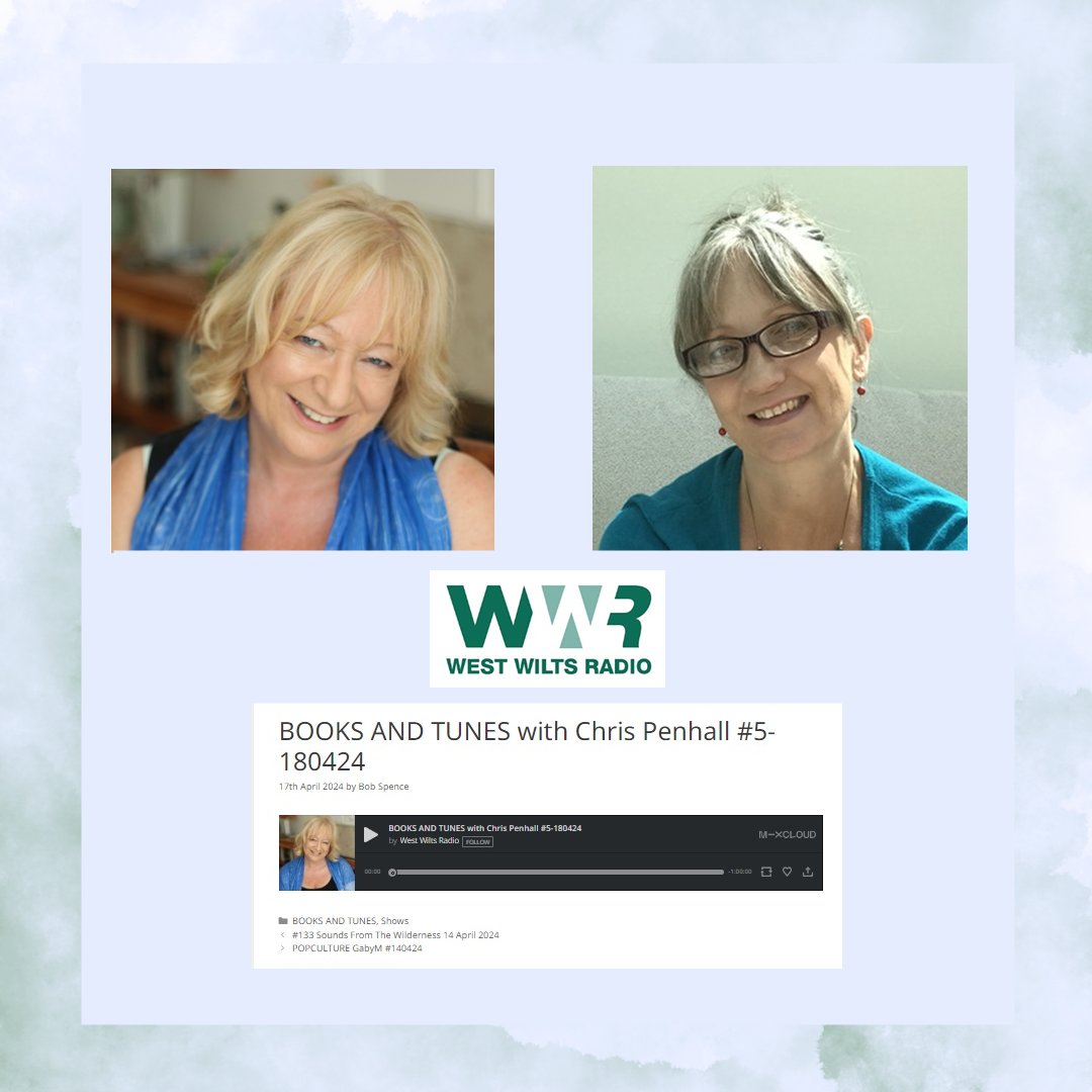 I really enjoyed joining writer & presenter @ChrisPenhall on her show Books & Tunes, @westwiltsradio. If you would like to listen in to our chat my interview begins as 34:22. Join us on📚&🎶! westwiltsradio.com/shows/books-an… @ChocLituk #WritingCommunity #goodreads #Friday #radio #Cornwall