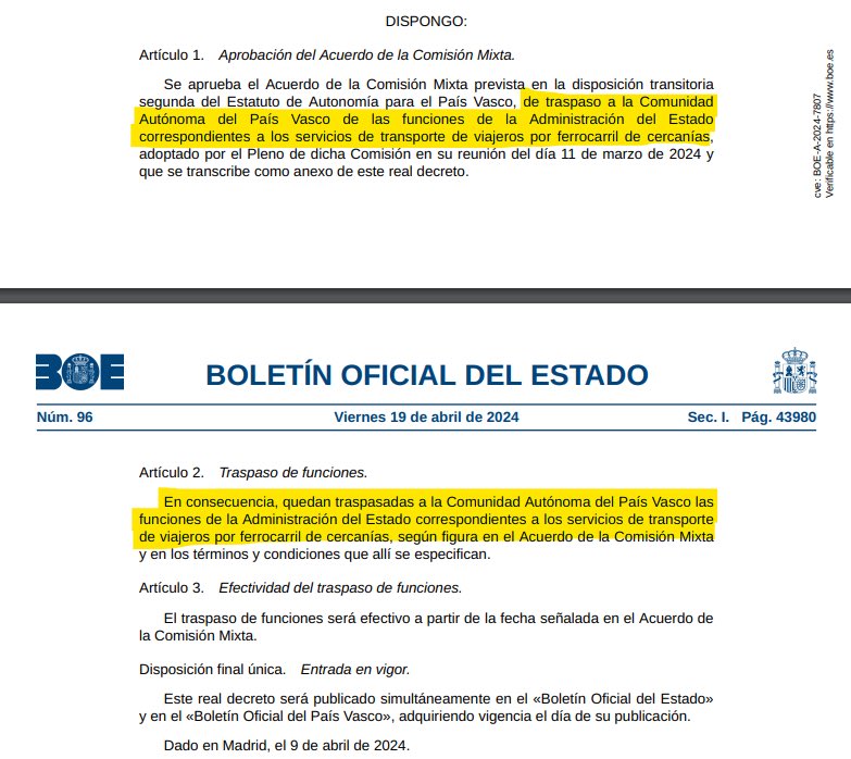 🔴 ÚLTIMA HORA | Pedro Sánchez traslada las competencias de Cercanías al País Vasco. Sí, el último día de campaña.