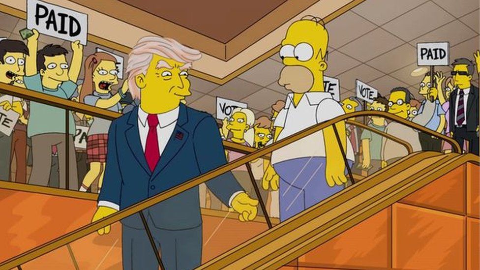 So even after going into great detail about how The Simpsons DIDN'T predict Trump going down an escalator (only parodied it - seeing as the short came out almost an entire month AFTER it happened).
Some people still try to argue about it🤦