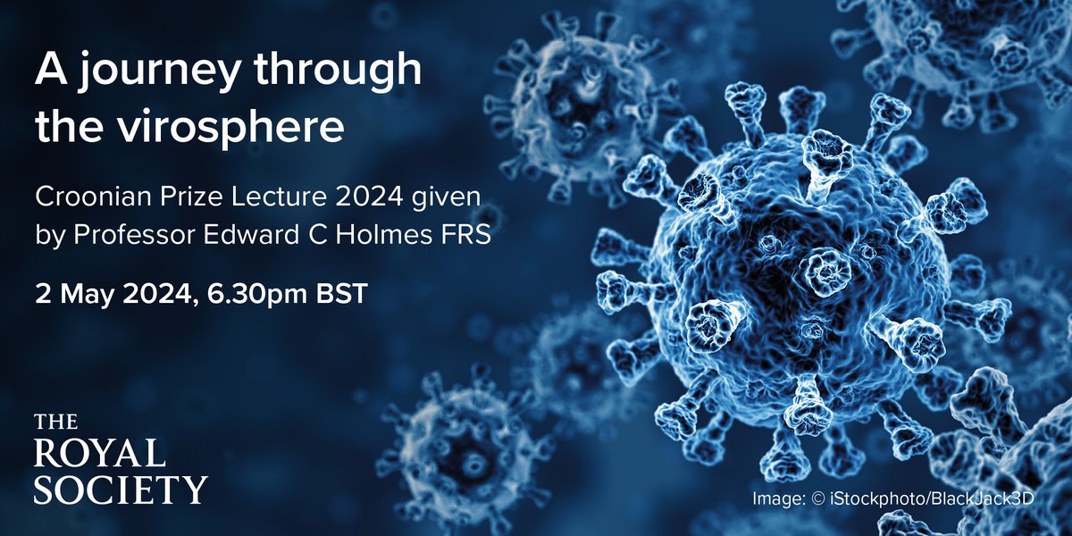 Viruses are everywhere, yet we know remarkably little about them. Join Croonian Medal winner Professor Edward C Holmes on 2 May as he discusses how advances in metagenomics have allowed us to glimpse the larger world of viruses for the first time: royalsociety.org/science-events…