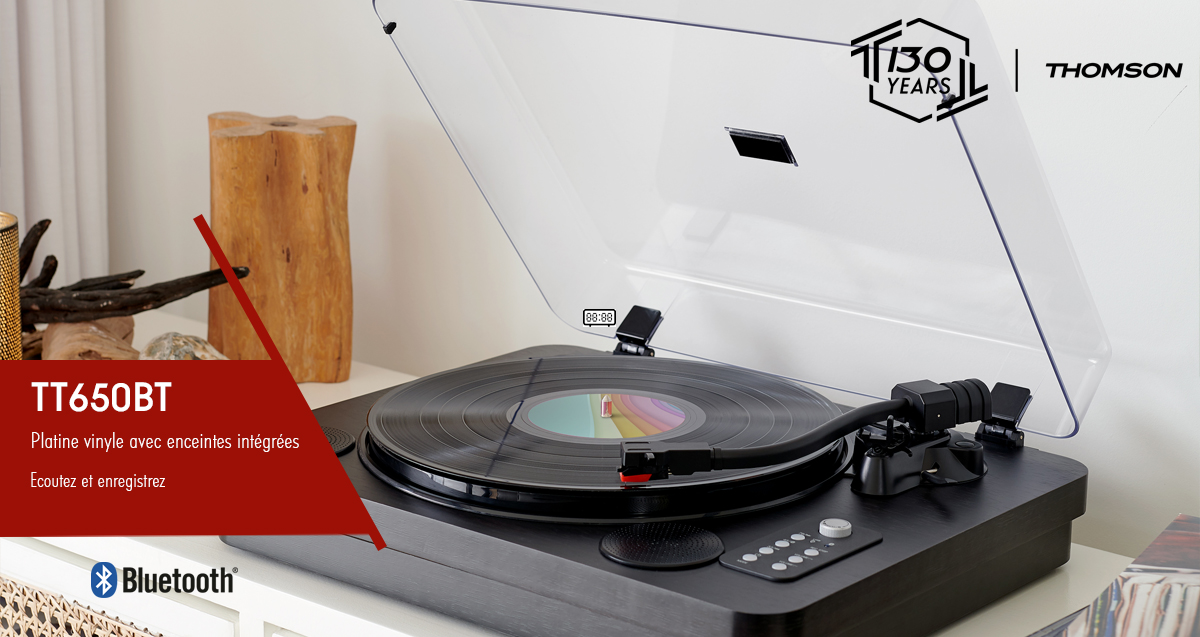 Prenez le temps d'écouter vos vinyles😃 . Avec la platine #vinyle Bluetooth TT650BT de @Thomson_FRA, écoutez vos disques directement grâce aux enceintes intégrées et enregistrez vos vinyles pour profitez de ce son si particulier. Chez @Cdiscount #disquaireday