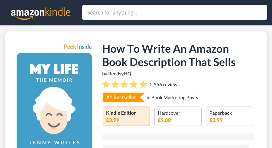 How to Write an Amazon Book Description That Sells | via @ReedsyHQ ow.ly/6fyU50OWosF “We’ll take you through our tips for writing effective book descriptions below, but first, here’s a free template to help you assemble the elements of yours.” #WritingCommunity