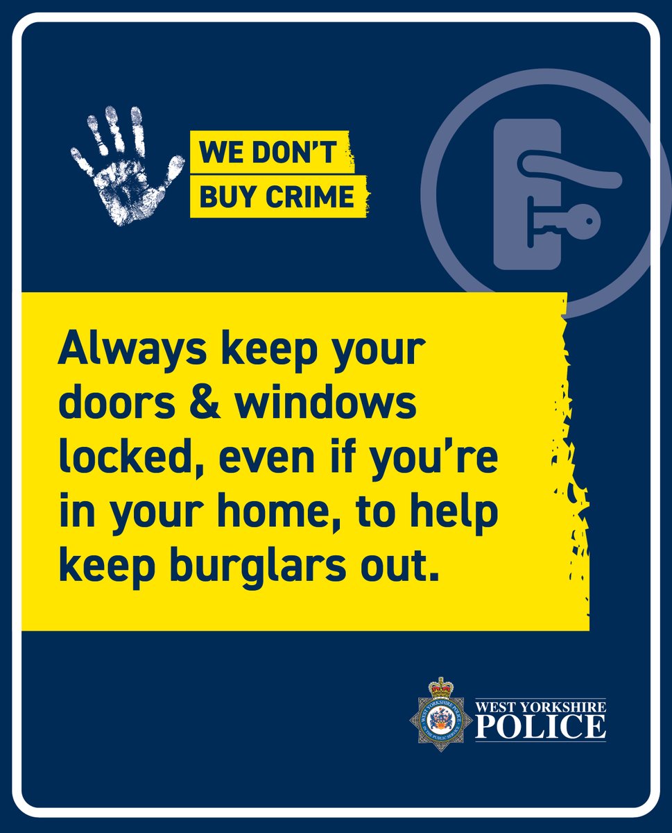 Keep Your Doors & Windows Locked.