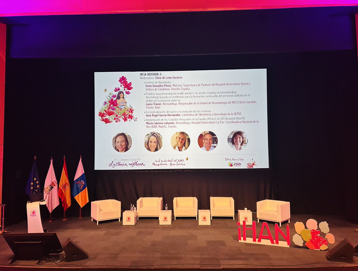 En el Congreso lactancia materna <a href="/IhanEspana/">Ihan-España</a> hablando de #centrosdenacimiento