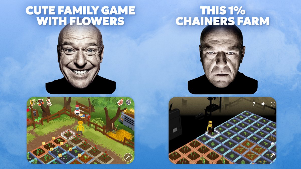 ChainersGame's tweet photo. A feature, not a bug 🤓☝️

Drop a comment, which farm do you have now? 👩‍🌾🧺 https://t.co/yHYQKWaWYG