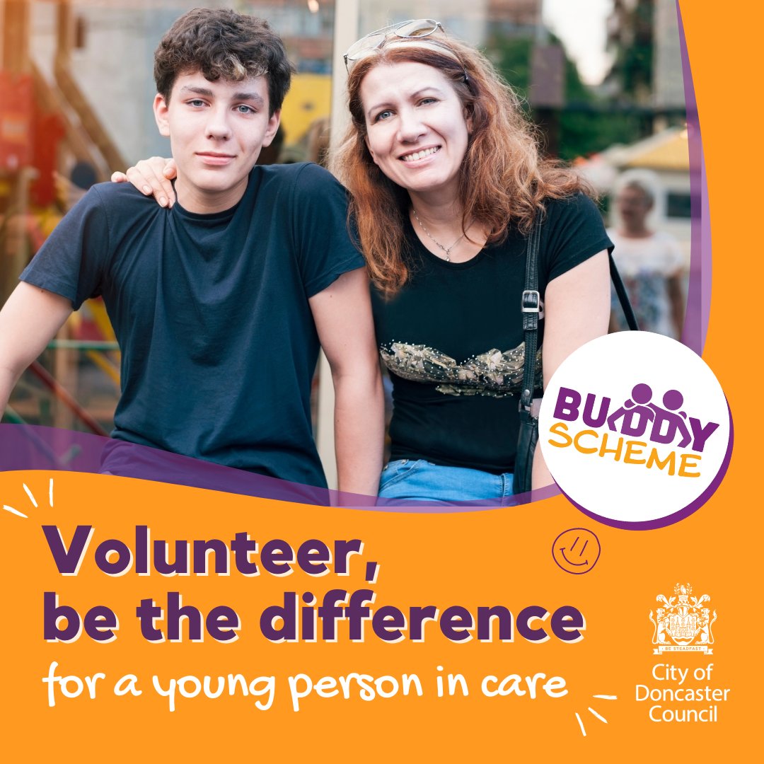 Have you ever thought about volunteering? Why not become a ‘buddy’ for a young person in care? Volunteering just two hours a month can make a huge difference to a child who needs someone to be there for them. To find out more visit: doncaster.gov.uk/services/schoo…