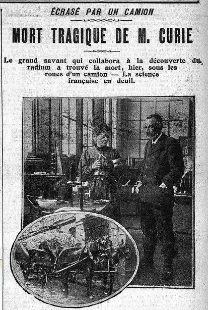 #OnThisDay in 1906 Pierre Curie died in a tragic accident. Marie Skłodowska Curie - his wife and research partner - was offered a government pension but she refused. Instead, she continued the pair's studies and in 1911 became the first person to be awarded two Nobel Prizes.