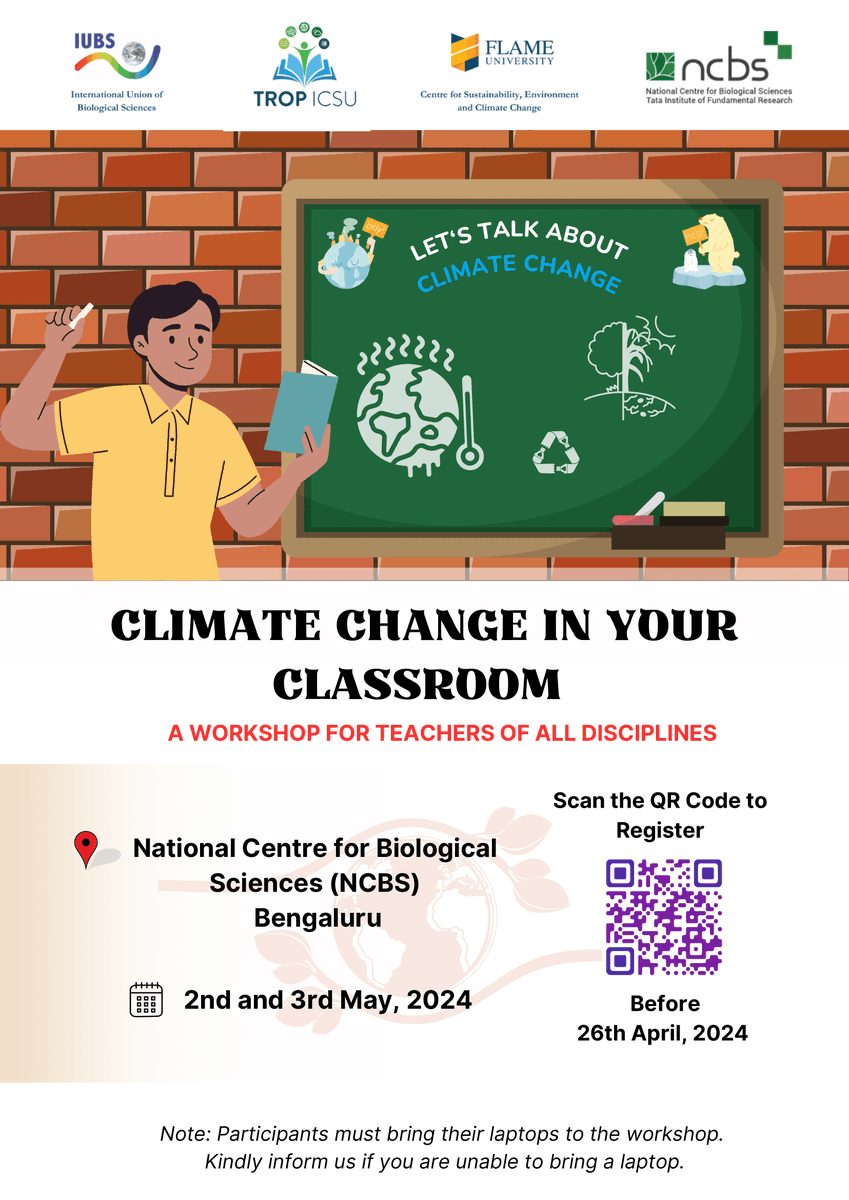 We invite interested school & college teachers from all disciplines to attend this 2-day workshop. 

Registration is free*, which includes participation in the workshop and meals and refreshments. 
*Travel and accommodation is not covered.

Register here: forms.gle/ECzLcEnsMpobBB…