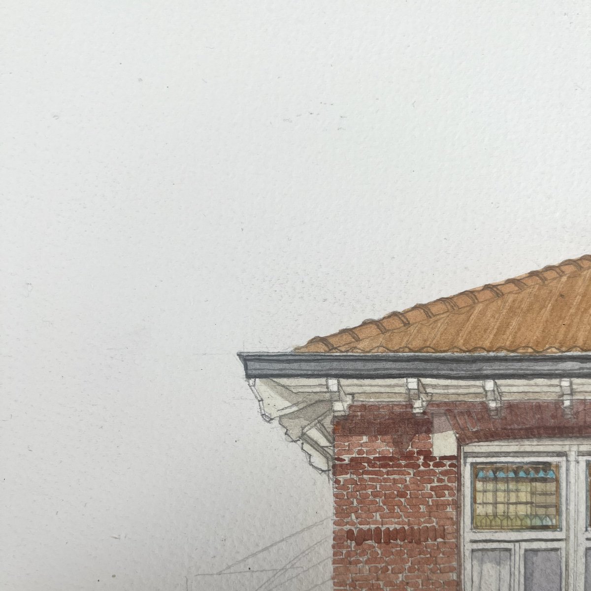 Small detail, work in progress - for a change working on a Dutch house (those bricks)