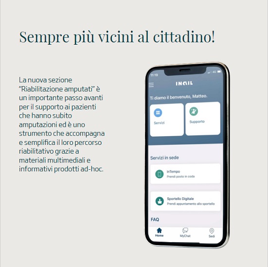 inail_gov's tweet photo. Presentata a @Exposanita 2024 la nuova funzionalità dell'app #Inail "Riabilitazione Amputati", realizzata dall'Istituto e #Minsait.

La sezione prevede 4 aree principali e consente la personalizzazione dei contenuti utili ad #assistiti, familiari, #caregiver.

Info 👇 https://t.co/hFeQRN27FV