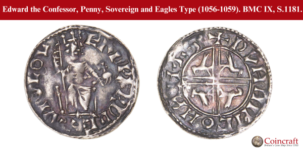 Step back in time with the #CoinoftheWeek! A stunning Edward the Confessor Penny, Sovereign and Eagles Type (1056-1059) - a piece of #history straight from the House of Wessex. Experience the legacy of the saintly king who ruled over a millennium ago. 👑 coincraft.com/edward-the-con…