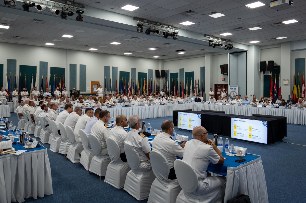 Combined Maritime Forces hosted senior military leaders from member and partner nations during a two-day annual maritime security conference in Manama, Bahrain, April 16-17. ⚓️ #ReadyTogether Read more ⬇️ dvidshub.net/news/468917/co…