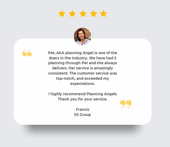 Let's end this week on a high note! 🌟 

Your feedback fuels my passion for excellence and helps others discover the quality #PlanningAngel delivers.

 💬✨ #FeedbackFriday #CustomerExperience #planningpermission #chestertweets