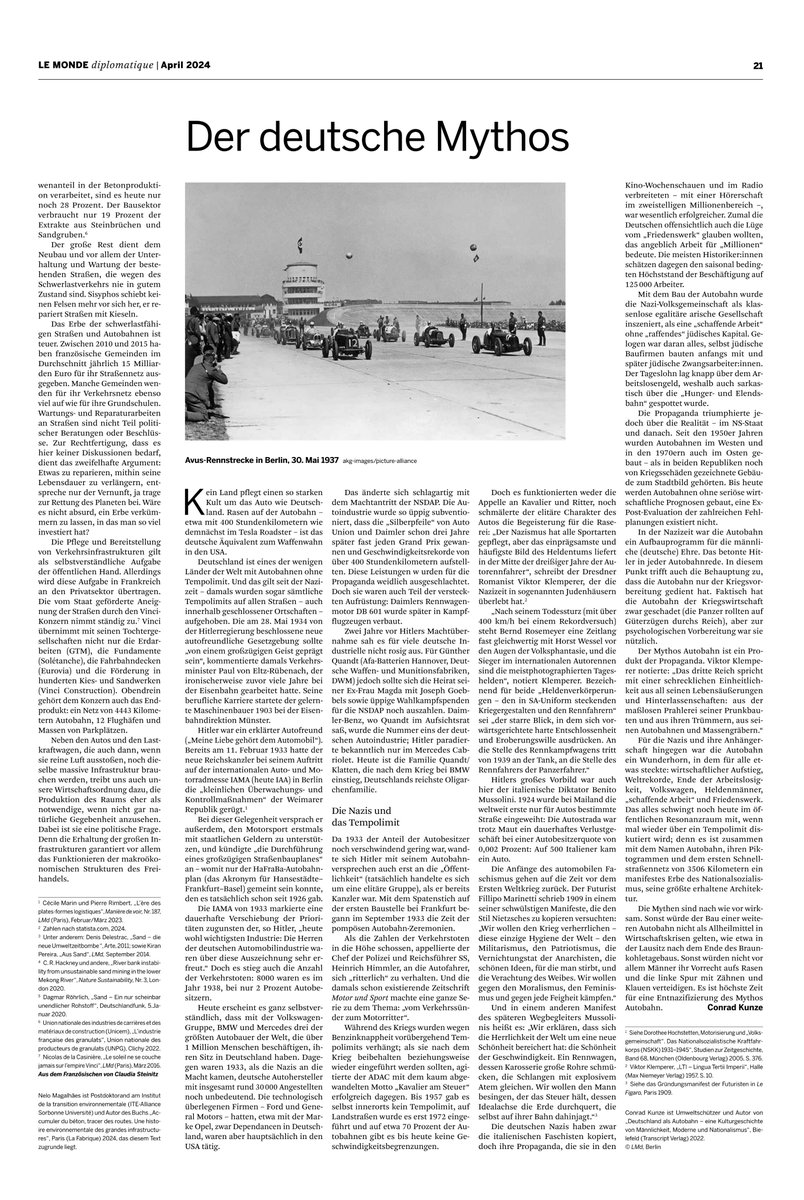 #lmd #le_monde_diplomatique #autobahn #mythos_autobahn