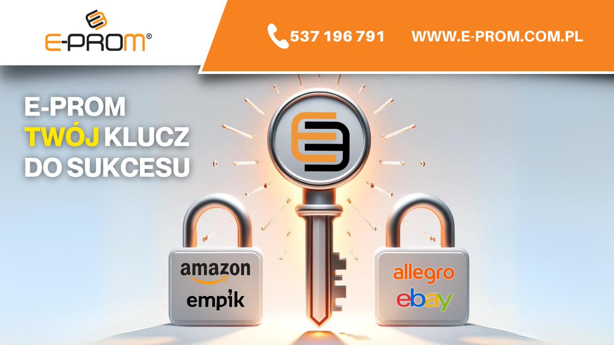 eprom_marketing's tweet image. W dzisiejszych czasach prowadzenie sklepu online na platformach takich jak Amazon, eBay czy Allegro nie jest już jedynie opcją, ale wręcz koniecznością!
📞537 196 791
🌐 e-prom.com.pl
#eprom #sukces #allegroads #biznesonline #skleinternetowy #marketplace