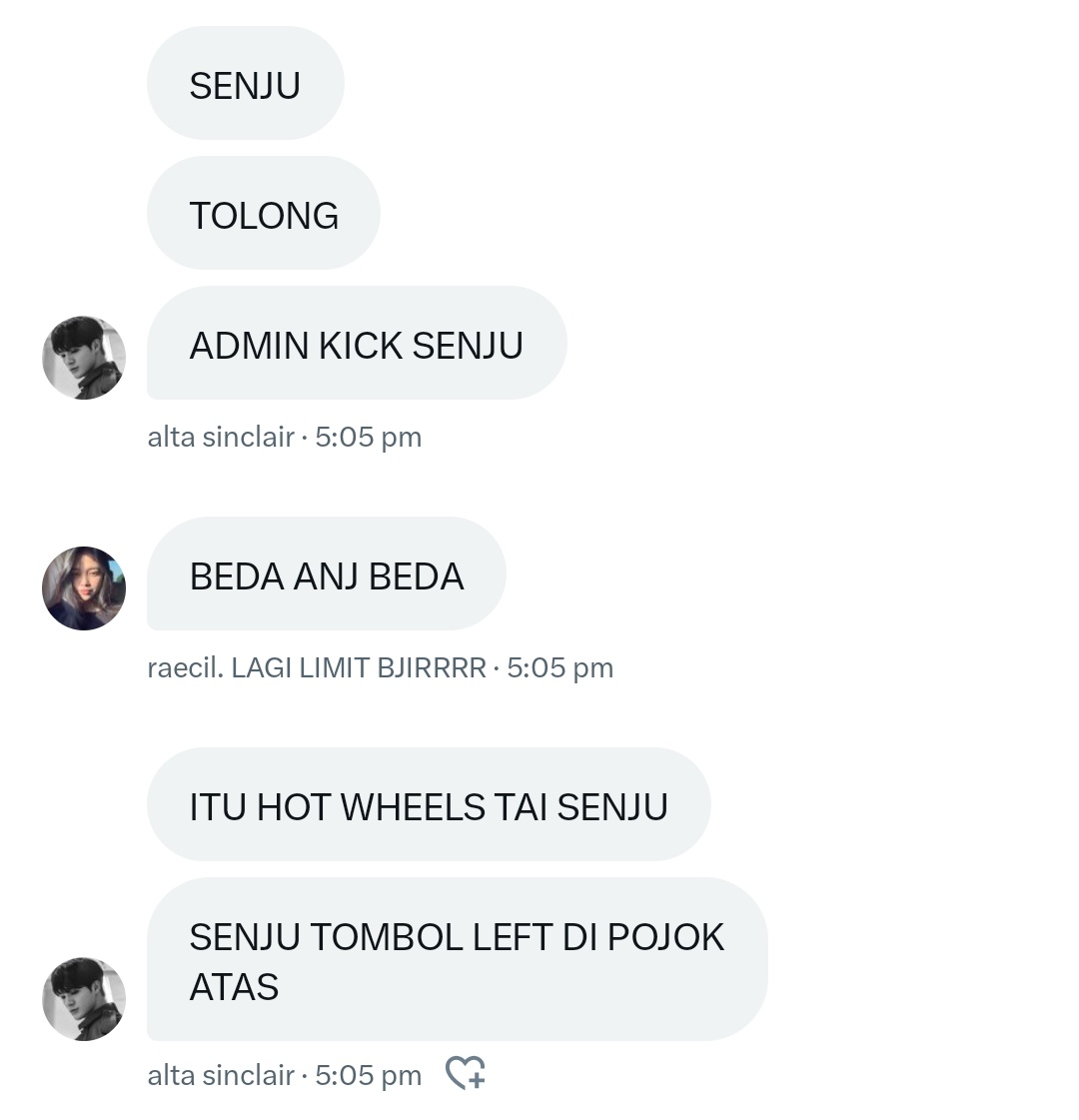 mau di kick si alta sama lia