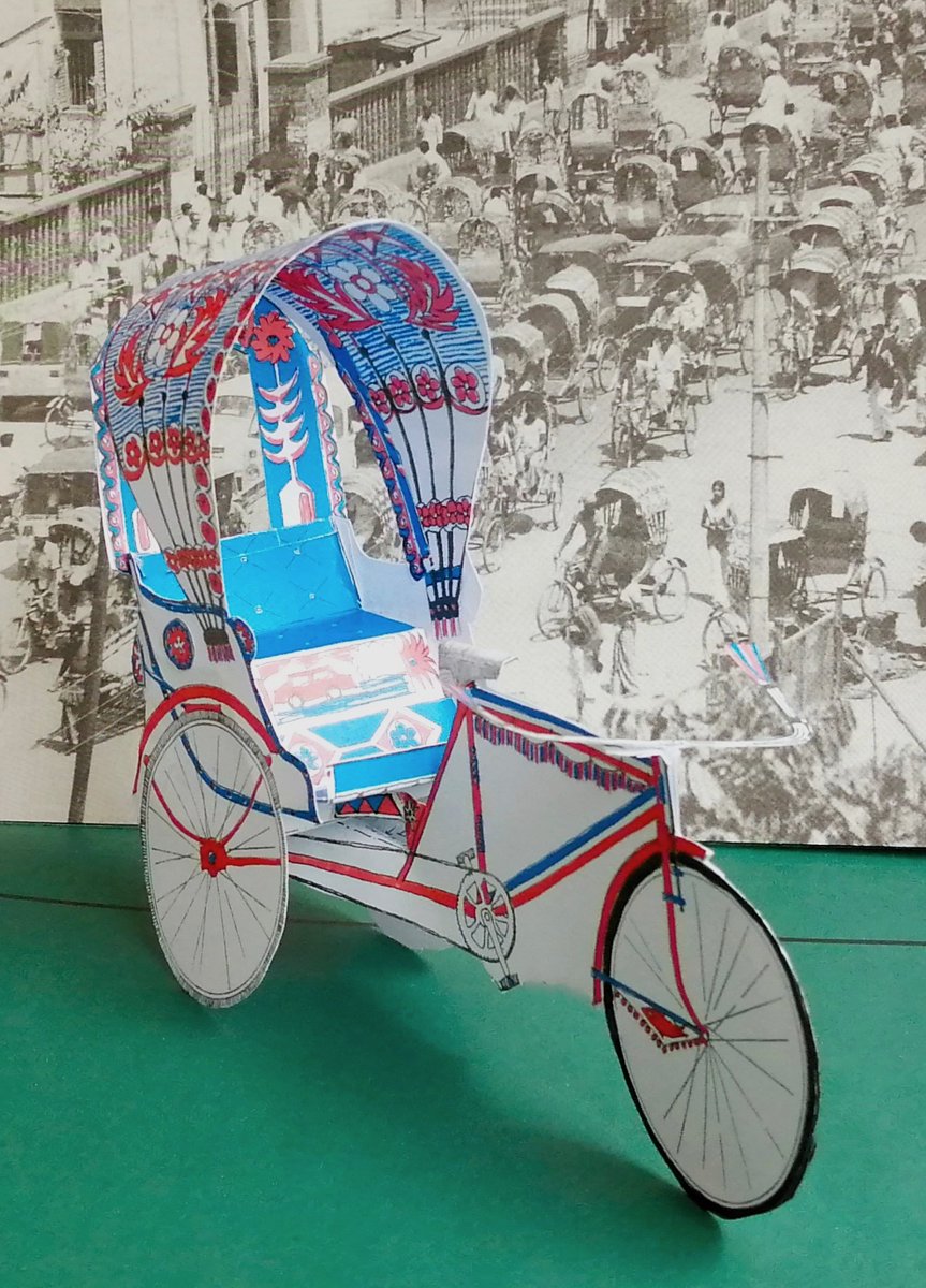 After we came across a 'make-your-own rickshaw' kit from 1982 in the National Cycle Archive we couldn't resit scanning it to make our own! #ArchiveTravel #Archive30 @ARAScot @WarwickHistory @warwicklibrary