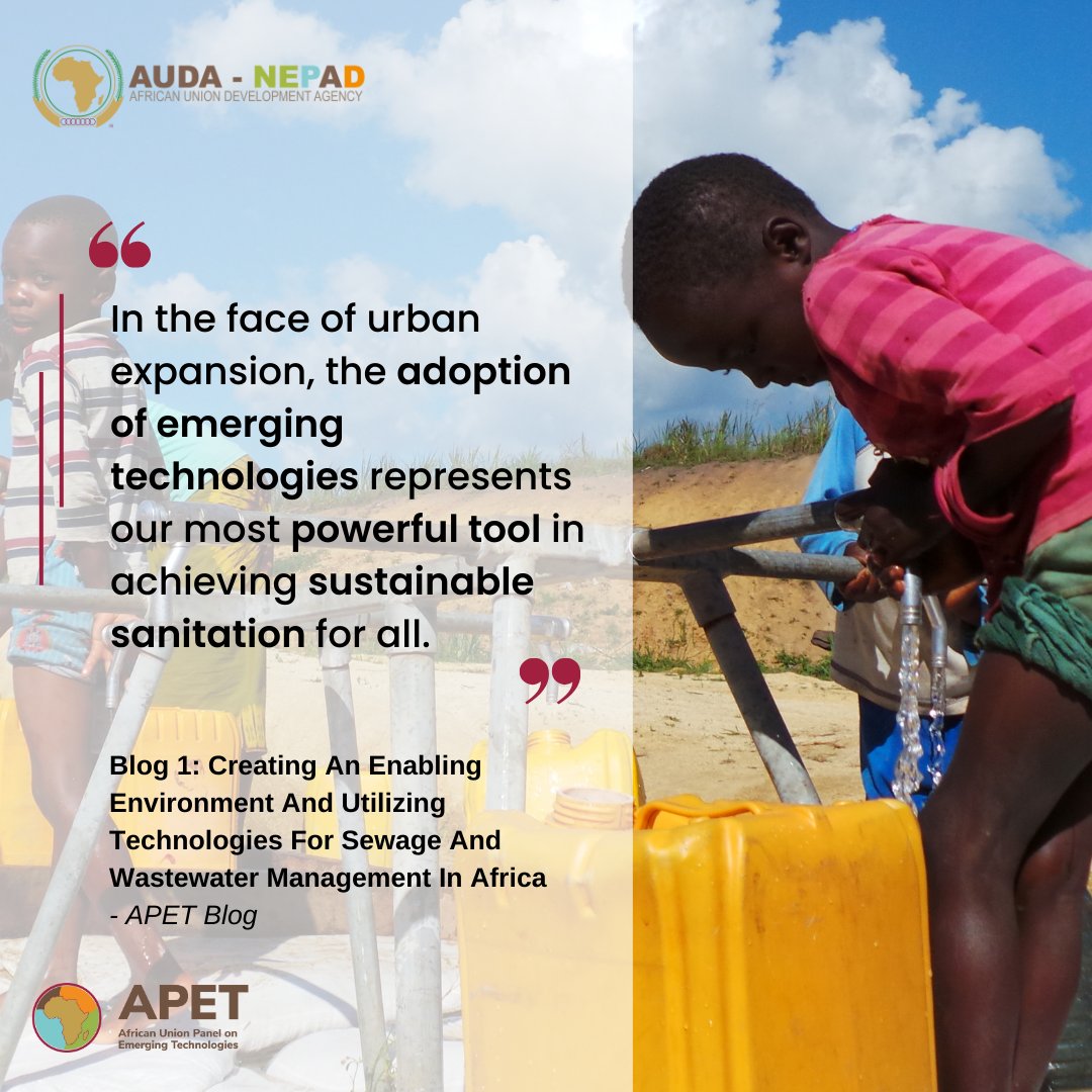 As African cities continue to grow rapidly, so does the sanitation challenge. #EmergingTechnologies like #AI are game-changers, offering new ways to achieve #SustainableSanitation and #CleanWater for all Africans 🌍💧 Find out how 👉🏽bit.ly/4bFkl70 #UrbanInnovation