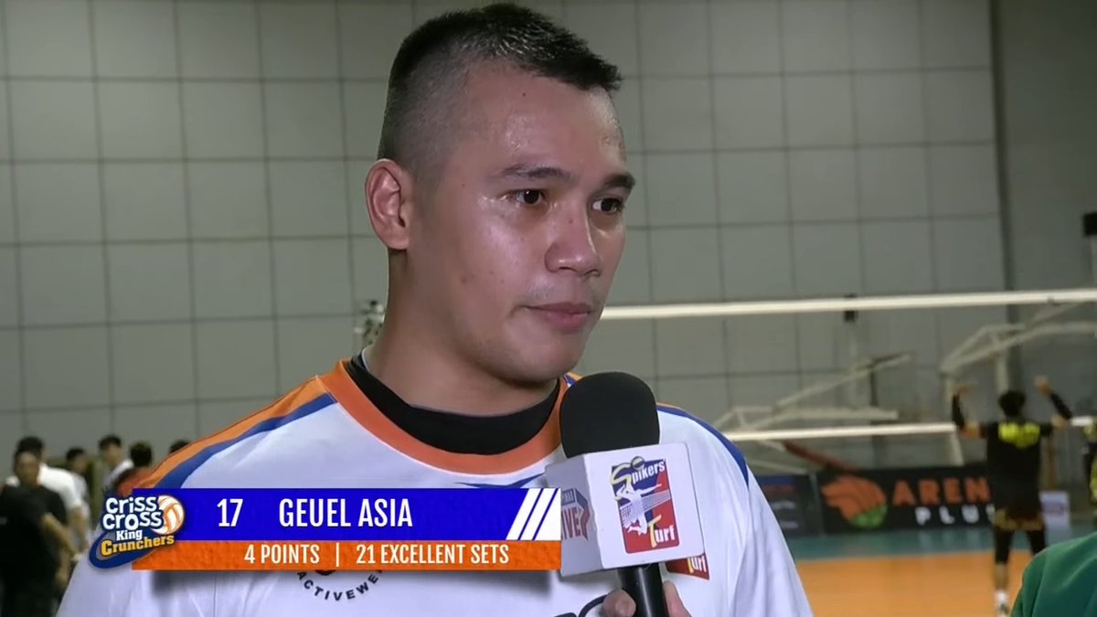 Congrats, @crisscrosskc_ph 🥳🧡💙🤍

PoG: Geuel Asia
👋🏻 4 Points
🙌🏻 21 Excellent Sets

Kudos to Coach Tai for his immediate adjustments, changing 4 players (S, OH, MB, L) after losing Set 1 🧠

#CrissCross #KingCrunchers #RebiscoVolleyball #SpikersTurf2024 #WherePowerMeetsPassion