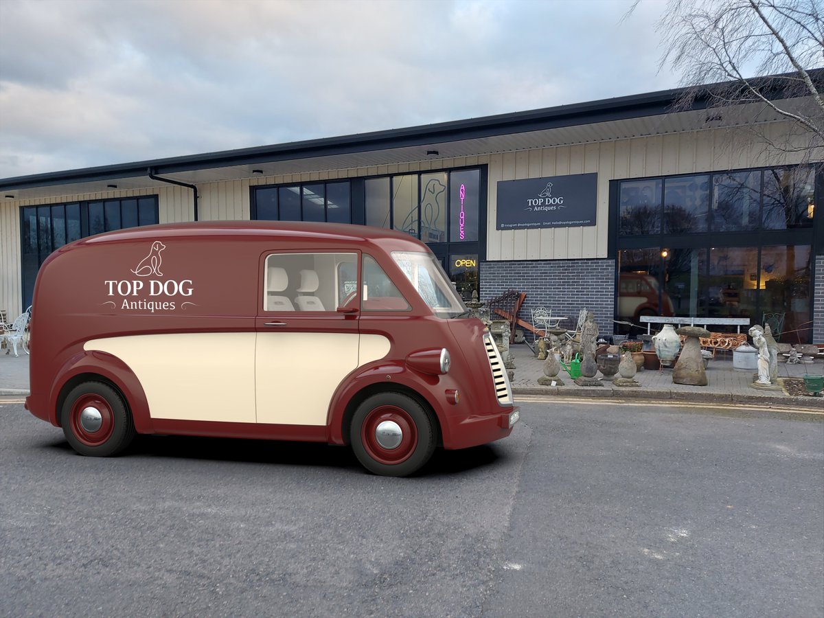 Be the #TopDog with #MorrisJE. Perfect for transporting #antiques and #collectables. Plenty of room, green, bags of #style, and ideal for getting your #business noticed! Iconic Classic Electric. morris-commercial.com/preorder/
#auctions #dealers #ev #electricvan #design #desirable