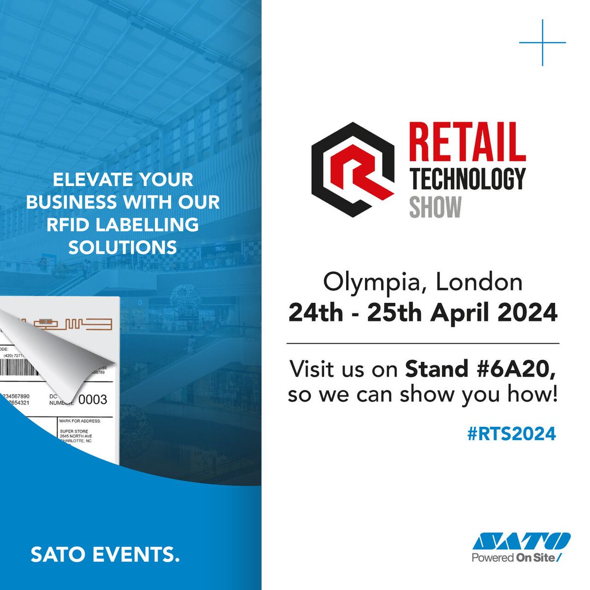 With less than a week to go until the Retail Technology Show in London, we're looking forward to welcoming you at stand 6A20. Join us on April 24-24, where we'll be showcasing our latest solutions for the retail industry.

#RetailSolutions #SATO #InventoryManagement