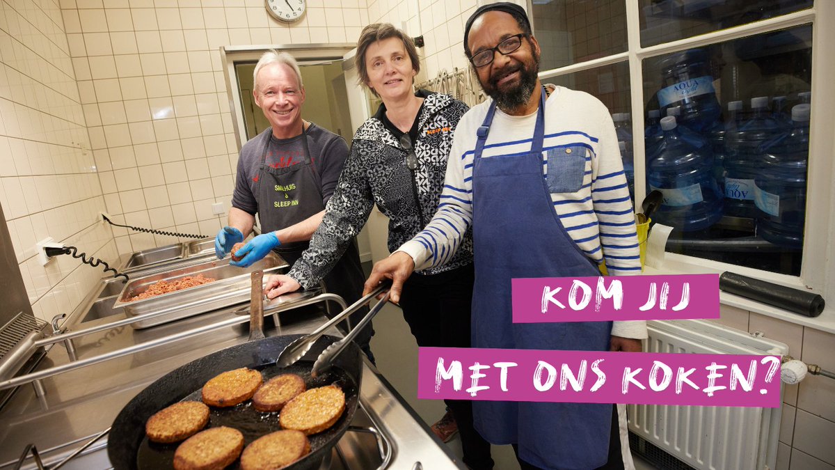 Vind jij het leuk om te koken voor gasten? En wil jij wat betekenen voor dak- en thuisloze mensen in Utrecht? Wij zijn op zoek naar een vrijwilligerskok bij de NoiZ! tussenvoorziening.nl/werken-bij/vri…