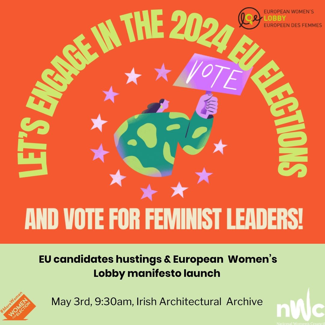 💪LET'S GET POLITICAL 👉Join our in-person event on May 3rd with European Women's Lobby and Women for Election to meet the women EU candidates running in the June election & EWL's manifesto launch 🎫 here: lght.ly/7ohb50