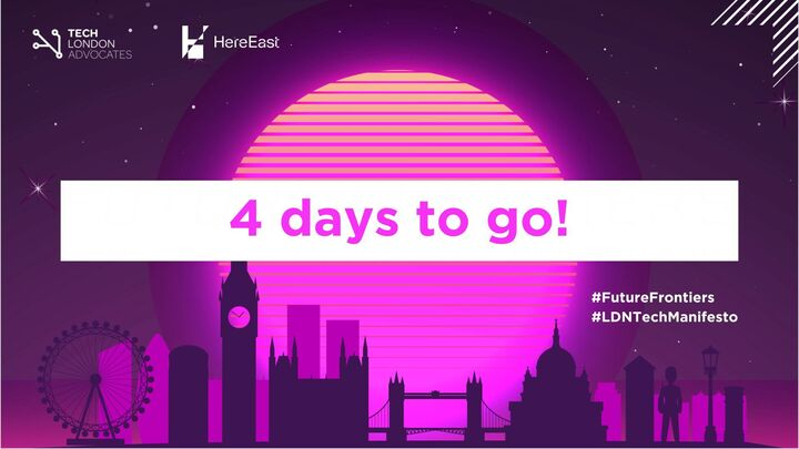 🚨FOUR DAYS TO GO🚨 At #FutureFrontiers hear from @metaverseInst CEO @ChristinaYZhang, former Office for AI Head @sanakb, @academy_4_tech co-founder & CEO Ash Ramrachia & @vorboss founder & CEO @TimCreswick about future digital adoption #LDNTechManifesto shorturl.at/qDFO4