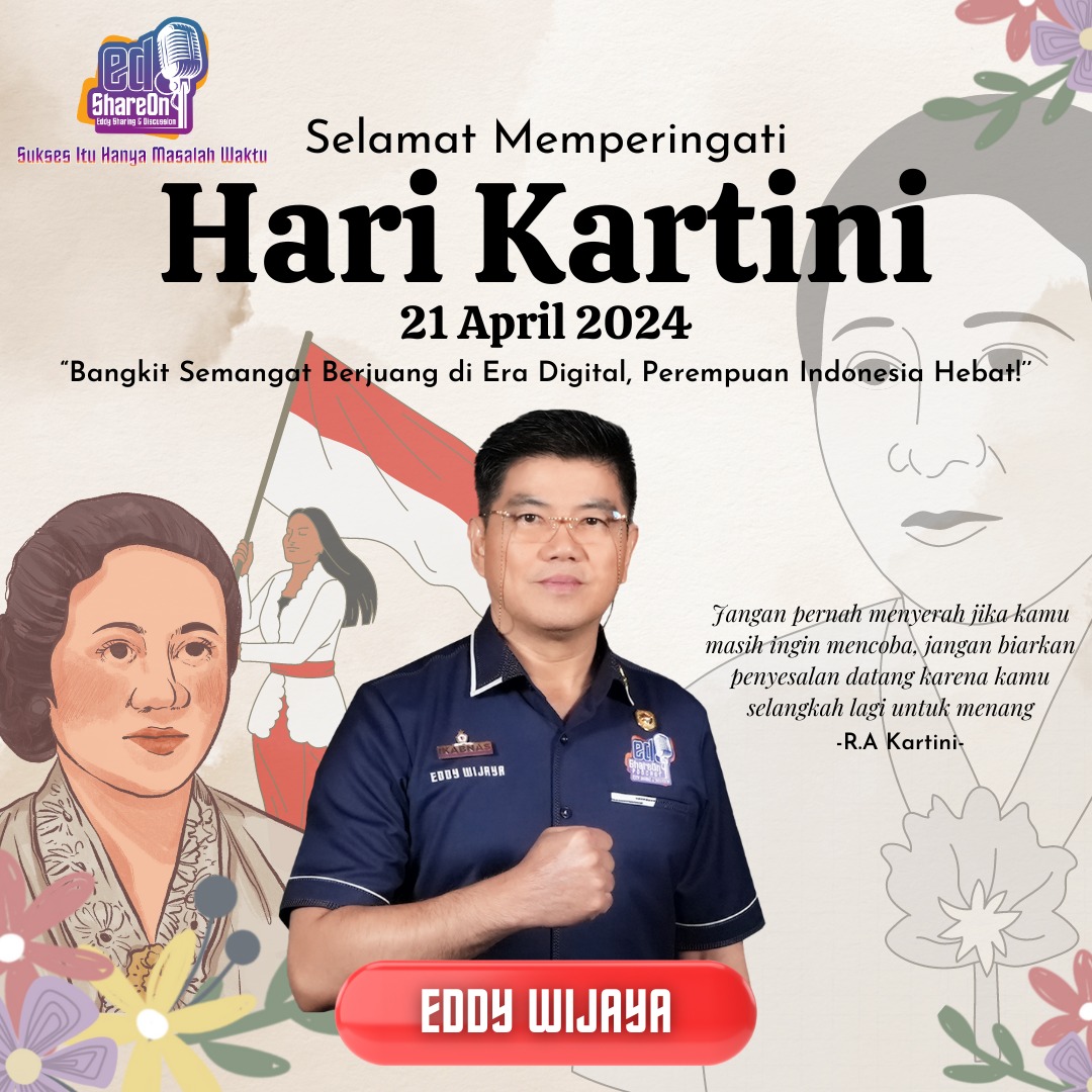 Selamat Memperingati Hari Kartini 
Bangkit Semangat Berjuang di Era Digital, Perempuan Indonesia Hebat!

#kartini #kartiniday #harikartini #kartinidays #kebaya #wanita #berpendapat #womensupportwomen