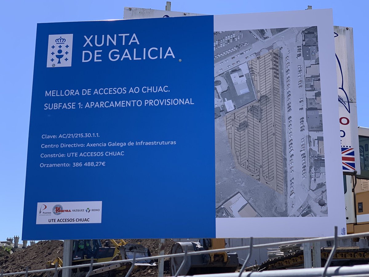 afectados_chuac's tweet photo. O parking provisorio, nos terreos destinados a construir un novo edificio do #Chuac https://t.co/ErX2vm1n9i