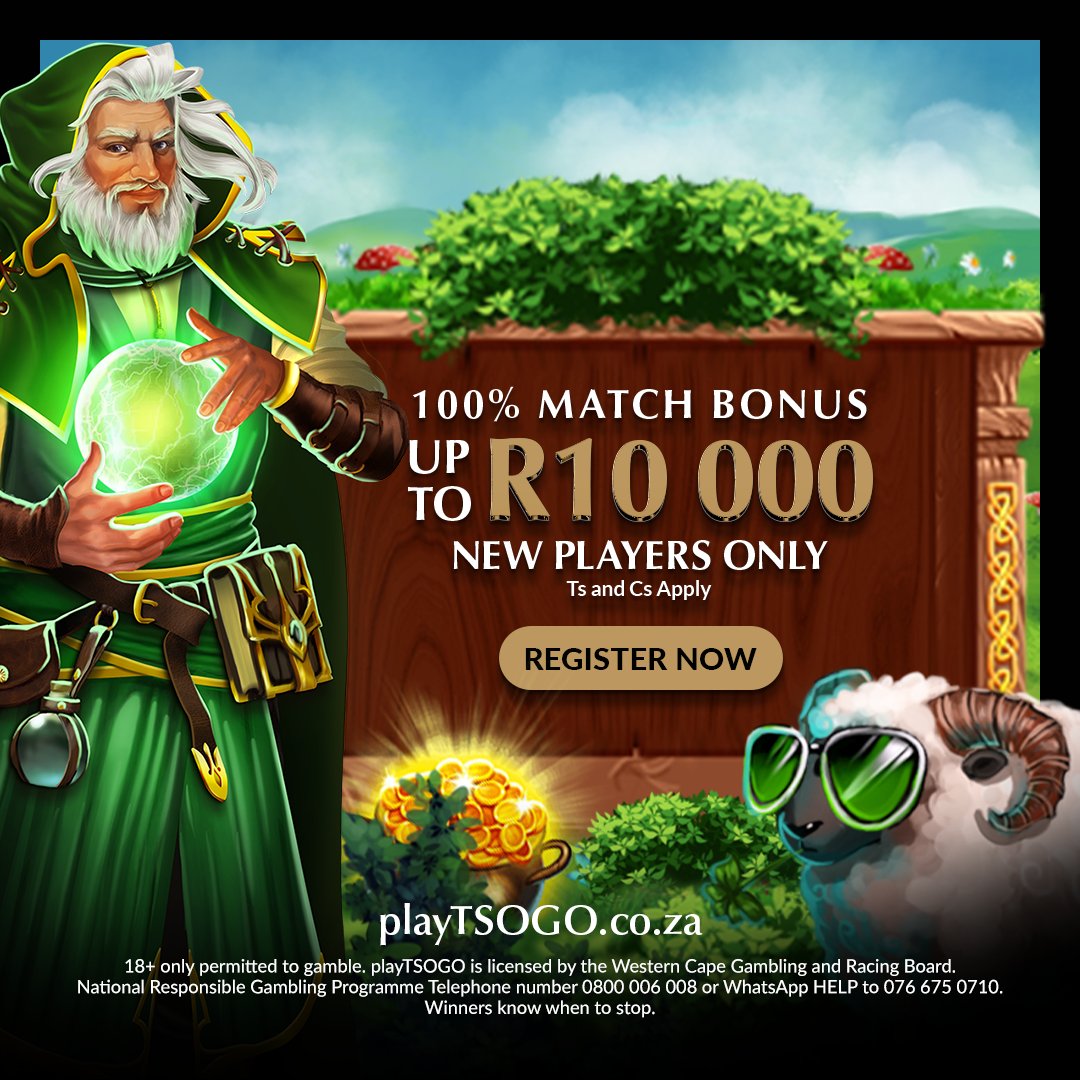 Experience the captivating Fire Blaze Green Wizard and Leprechaun’s Luck Slot Games with a 100% Match Bonus up to R10 000 at playtsogo.co.za. 📲 New players only. #ItsTime #playTSOGO #betting #sportsbetting #Entertainment 18+ - Ts and Cs Apply.