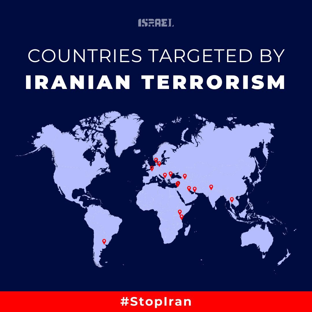All of the countries identified on this map have something in common. They have all been targets of the Iranian Regime’s terrorism. This list will become increasingly longer unless the Islamic Republic is held accountable for its actions. The world must designate the IRGC