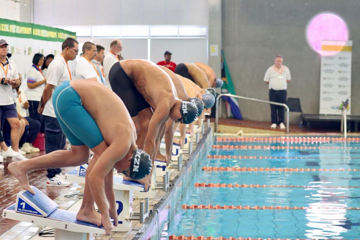 DBE_SA's tweet image. The Department of Basic Education, in collaboration with the Department of Sport, Arts, and Culture is hosting the Autumn National School Sports Championships at Newton Park Pool, Gqeberha, Eastern Cape from 19 April - 21 April.

#NSSC #SchoolSportIsAlive #LetSchoolsPlay