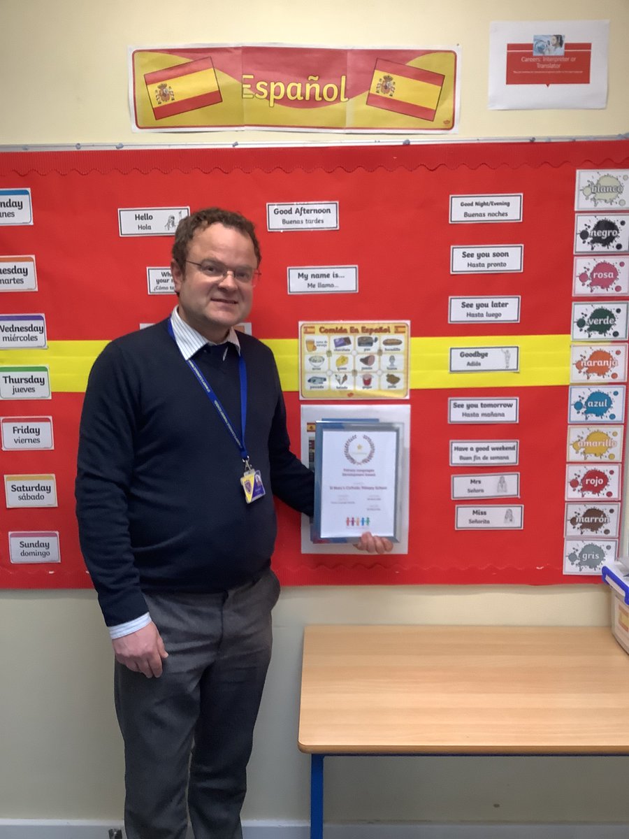 Catherine Simms (@csimmspln) on Twitter photo Congratulations <a href="/StMarysSchoolRC/">St Marys RC School</a> and Mr Roberts for achieving your Establishing Award with <a href="/network_primary/">Primary Languages Network</a> ๐๐๐ฅณ๐ช๐ธ ๐
Congratulations <a href="/StMarysSchoolRC/">St Marys RC School</a> and Mr Roberts for achieving your Establishing Award with <a href="/network_primary/">Primary Languages Network</a> ๐๐๐ฅณ๐ช๐ธ ๐