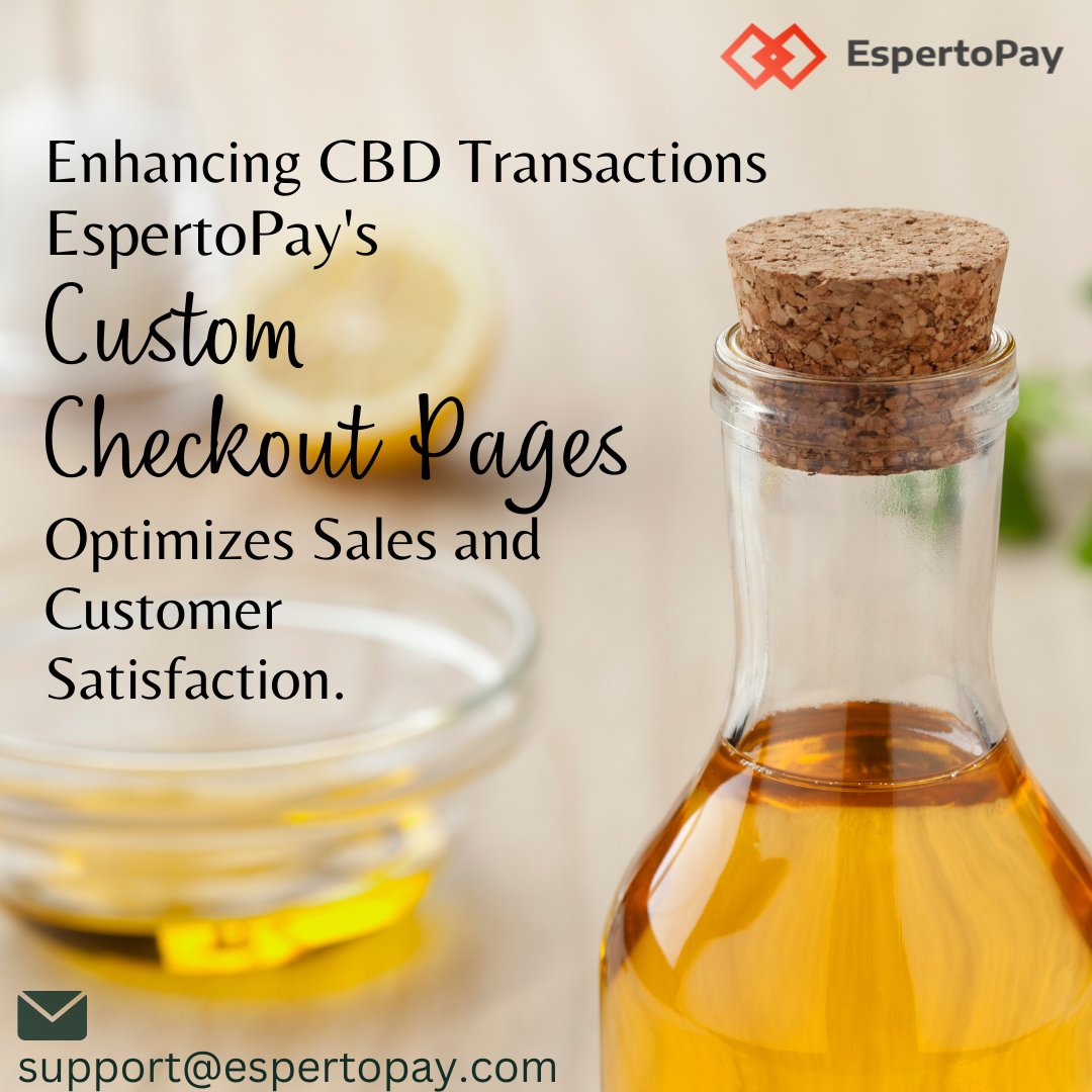 Espertopay's tweet image. &quot;Enhancing CBD Transactions: EspertoPay&apos;s Custom Checkout Page Delivers Seamless Transactions.&quot;
#CBDTransactions
#CustomCheckout
#OptimizedSales
#CustomerSatisfaction
#EspertoPaySolutions
#StreamlinedTransactions

Know more: espertopay.com
Mail to: support@espertopay.com