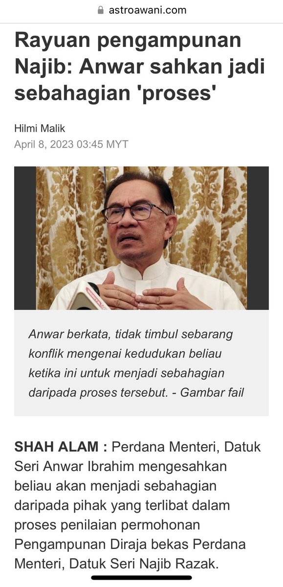 @anwaribrahim is part of the Pardon Board😏 jgn buat2 lupa lak 🤨 #demipertiwi #melawanlupa