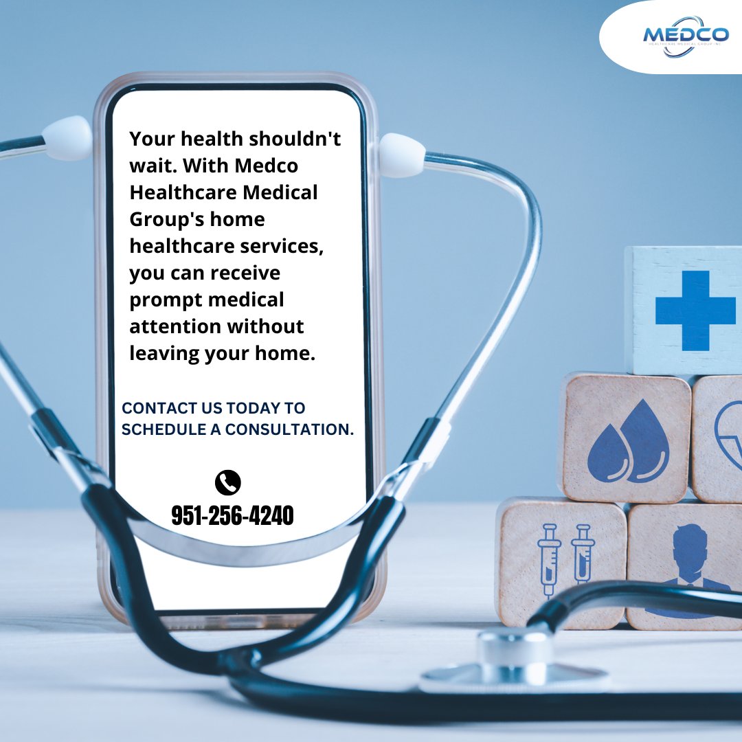 Experience the comfort of healing at home with Medco Healthcare Medical Group. Our compassionate team is ready to provide personalized care tailored to your needs. Reach out to us today!
#medcohealthcaremedicalgroup
#housecallservices
#homehealthcareservice