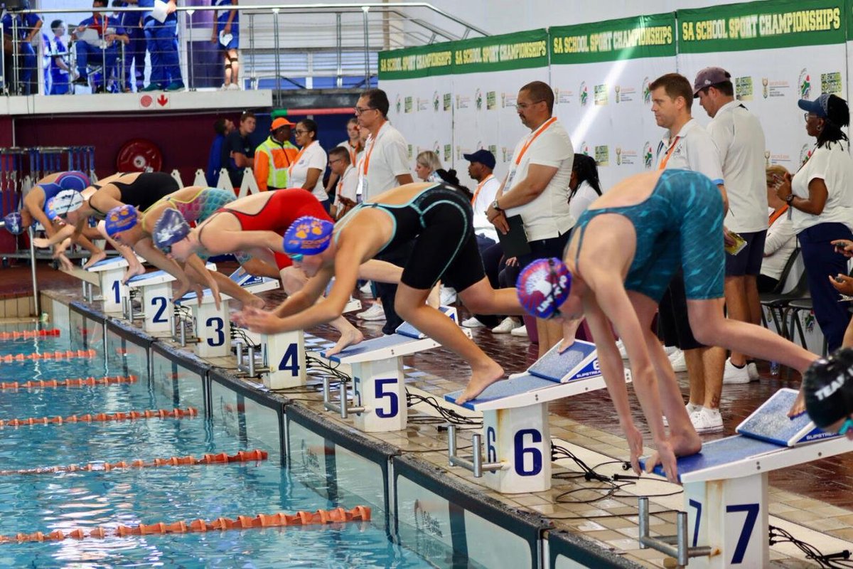 DBE_SA's tweet image. The Department of Basic Education, in collaboration with the Department of Sport, Arts, and Culture is hosting the Autumn National School Sports Championships at Newton Park Pool, Gqeberha, Eastern Cape from 19 April - 21 April.

#NSSC #SchoolSportIsAlive #LetSchoolsPlay